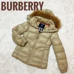 Burberry✨バーバリーロンドン ベージュ ノバチェック L ダウンコート