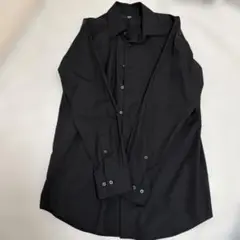 ユニクロ UNIQLO 長袖シャツ ブラック Mサイズ メンズ