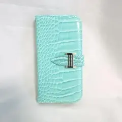 らくらくスマートフォン F-52B ケース 手帳型 上品 グリーン　カバー