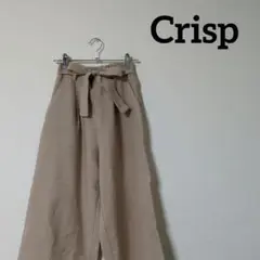 Crisp　クリスプ　レディース　ガウチョパンツ　リボン　ベージュ