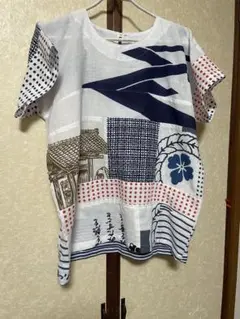 手ぬぐいリメイク ブラウス