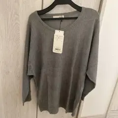 シューラルー ボーダー編みドルマンニット　新品