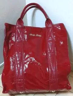 美品 miu miu トートバッグ