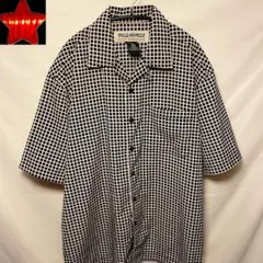 【PELLE PELLEペレペレ】半袖シャツ チェック オープンカラーシャツ L