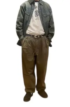 ビームスの百名品　BEAMS PLUS 2 Pleats Twill ワイドチノ