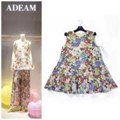 23SS アディアム ADEAM ハナビ ブラウス チュニック ティアード 花柄