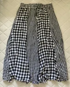 しまむら　スカート　美品　ギンガムチェック