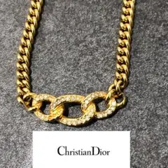 Christian Dior クリスチャンディオール ネックレス ラインストーン