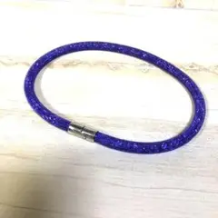 ☆ 美品 ☆ 紫 バイオレット スワロフスキー ネックレスレア