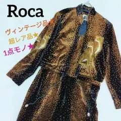 【超!!レア品★】ヒョウ柄オールインワン ツーピース ジャケット ヴィンテージ