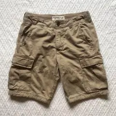 アバクロ カーゴパンツ ショートパンツ ハーフパンツ ベージュ 30