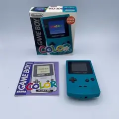 【美品】 ゲームボーイカラー ブルー 箱 説明書付き