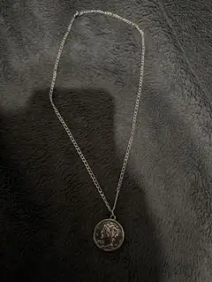 y2k silver925 メダル ネックレス 50cm