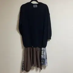 レイミー スカーフ柄　ワンピース 大人可愛い 美品　　ワンピ　秋先取り
