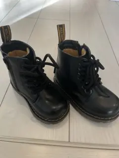 HANG TEN ブラックレザーブーツ