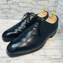未使用級 MODELLO madras ホールカット 革靴 黒 24.5cm