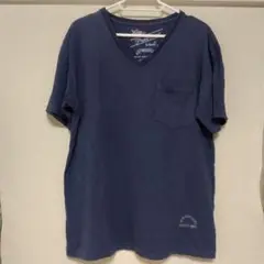 Schott メンズ半袖VネックTシャツ 　M ネイビー