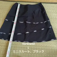 Yorkland ブラックミニスカート L