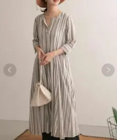 アーバンリサーチドアーズ コットンリネンクレープワンピース フリーサイズ