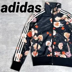 adidas バラ ローズ 花柄 36 S トラックジャケット ジャージ 美品