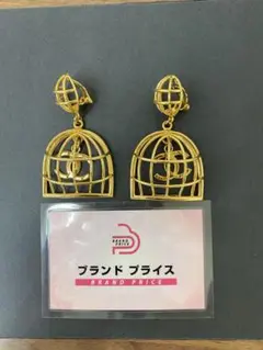 【セール品】CHANEL イヤリング 鳥かご スイング ココマーク