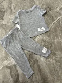 SHEIN グレー Tシャツとレギンスセット 9-12M