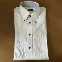 訳あり　メンズ長袖半袖Yシャツ　ストライプ