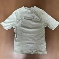 ハニーズ 胸元あきリブトップス