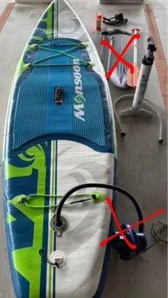 【ジャンク品】SUP 電動ポンプ　ボート　シュノーケル　サーフィン