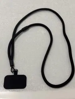 無印良品　スマホストラップ ブラック