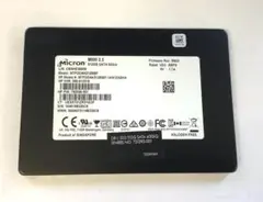 ②-W963-Micron SATA 512GB 2.5インチ SSD 1点
