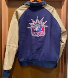 NIKE 袖レザー スタジャン