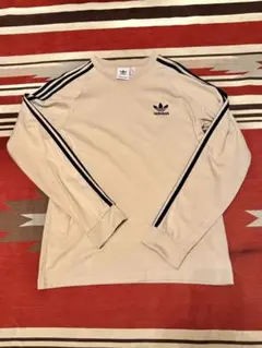 adidas originals 長袖カットソー ベージュ メンズL