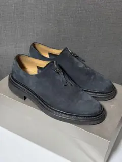 フロントジップ スエード シューズ ジョルジオアルマーニ