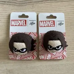 marvel ウィンターソルジャー　バッキー　フェイスバッジ　グリヒル　2個