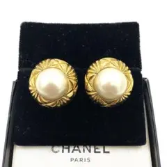 ✨極美品✨ CHANEL イヤリング パール 刻印 ゴールド ビンテージ