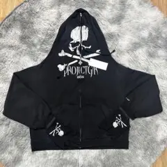 PROJECT G/R mastermind ブラック フルジップフーディ 🆕 PROJECT G/R × MASTERMIND ZYGON ZIP-UP HOODIE size 3