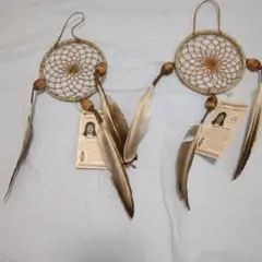 セドナ　手作りドリームキャッチャー（天然素材）2個セット