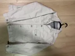 ユニクロ　ホワイトデニムジャケット Lサイズ