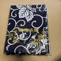 新品　高級紺色花柄風呂敷　昭和レトロ　175×175