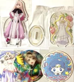 美少女戦士セーラームーン　月野うさぎ　他　アクリルスタンド　コースター　5点