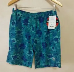 新品未使用　FILA フィラ　ボタニカル　ハーフパンツ ターコイズ サイズLL