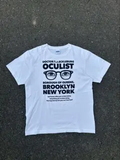 00s ヴィンテージ　tシャツ　半袖　古着　OCULIST メガネ　フェイスt