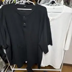 UNIQLO 半袖サーマル 4XL ホワイト ブラック