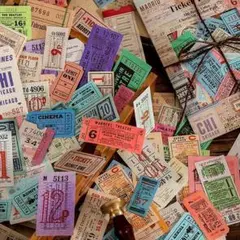 N16 ステッカー 大容量 チケット ナンバー 6種600枚 数字 切符