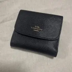 COACH ブラック 三つ折り財布　コーチ