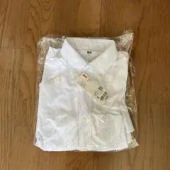 【新品】UNIQLO 半袖ボタンダウンシャツ S 白