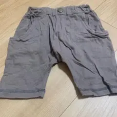 ベージュハーフパンツ サイドポケット付き