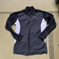 Mizuno 長袖アンダーシャツ 黒/白