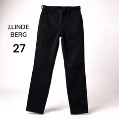 J.LINDEBERG ゴルフパンツ 27 ブラック ストレッチパンツ 吸汗速乾